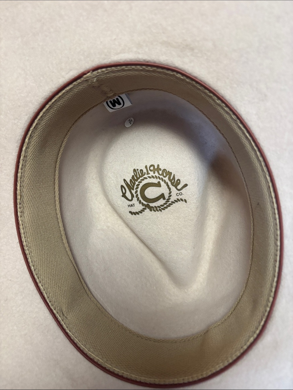 Charlie 1 Horse Western Fashion Highway Hat Desert Cream Women’s Size Medium - Picture 7 of 9